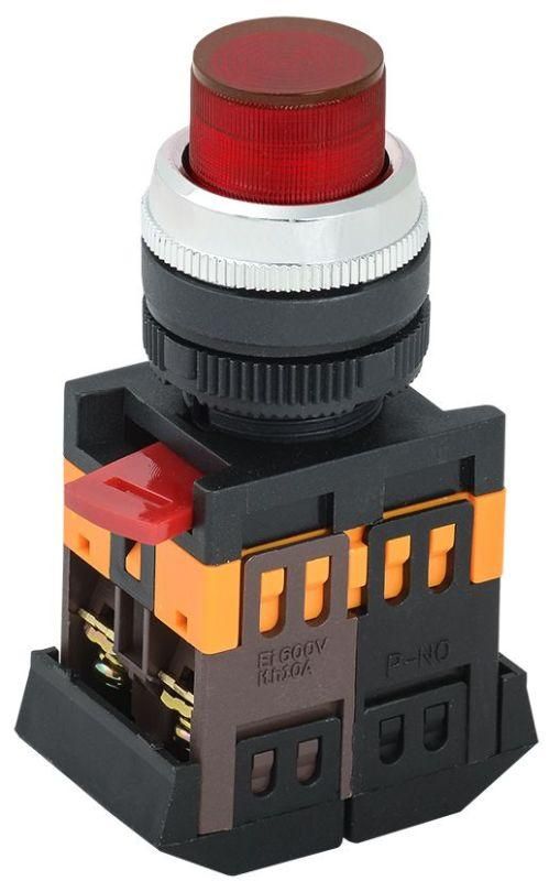кнопка ablfp-22 d22мм 1з+1р 240в неон кр. iek bbt20-ablfp-k04 от магазина Штепсель и батарейка.