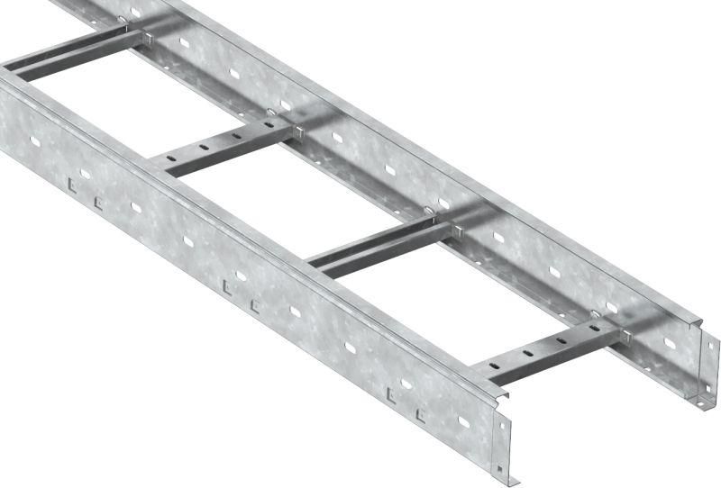 лоток лестничный 80х400 l4500 сталь 1.5мм hdz lesta iek clm40-080-400-45-150-hdz от магазина Штепсель и батарейка.