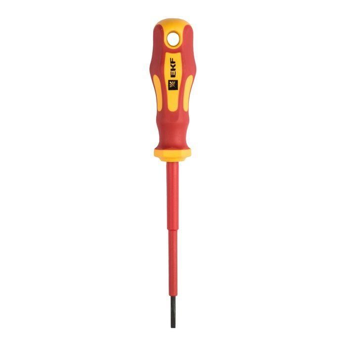 отвертка sl2.5х80мм master 1000в basic ekf sl-2.5-80-mas-in от магазина Штепсель и батарейка.