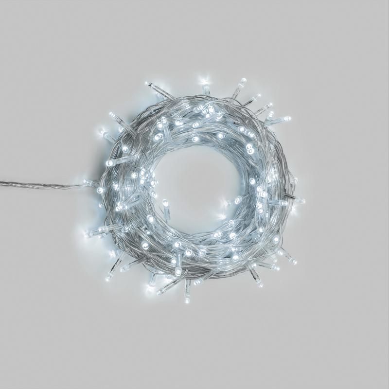 гирлянда светодиодная нить универсальная 25м 250 led бел. прозр. neon-night 304-095 от магазина Штепсель и батарейка.