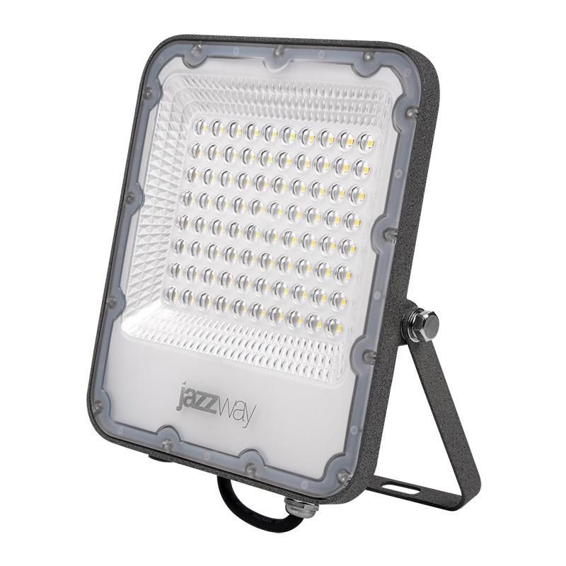 прожектор светодиодный pfl-s4 100вт 6500к ip65 80град. до с линзовым модулем pro+ jazzway 5036437 от магазина Штепсель и батарейка.