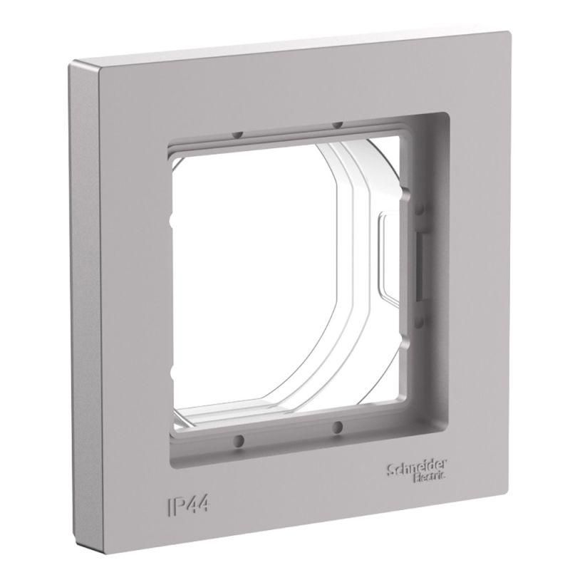 рамка 1-пост. atlasdesign aqua ip44 алюм. se atn440301 от магазина Штепсель и батарейка.