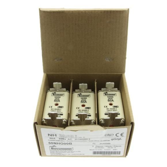 предохранитель nh 50а 500в 00 gg eaton 50nhg00b от магазина Штепсель и батарейка.
