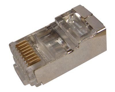 джек компьютерный rj45 (8p8c) кат.5e с экраном (уп.100шт) rexant 05-1023 от магазина Штепсель и батарейка.