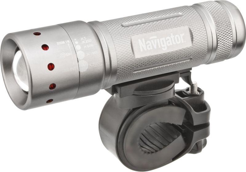 фонарь 94 964 npt-b01-3aaa велосипедный 2 крепл. cree 1ledх5вт фокус блист. navigator 94964 от магазина Штепсель и батарейка.