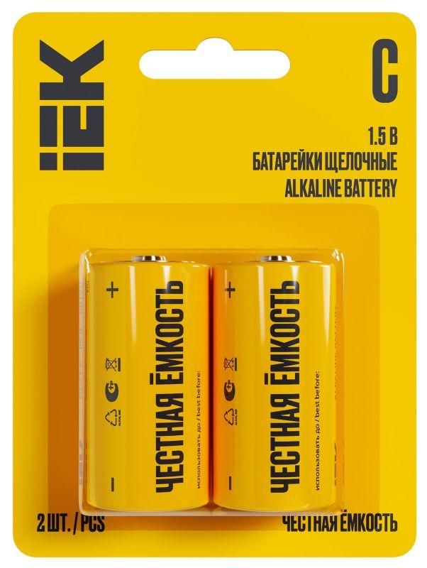 элемент питания щелочной alkaline lr14/c (блист.2шт) iek abt-lr14-op-l02 от магазина Штепсель и батарейка.