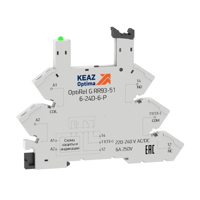 розетка для реле optirel g rr93-01-220-240u-6-v кэаз 281162 от магазина Штепсель и батарейка.