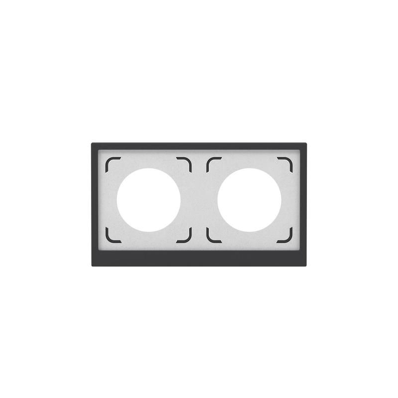 рамка 2-м kant ip44 черн. уголь dkc7012944 от магазина Штепсель и батарейка.