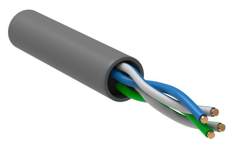 кабель витая пара u/utp кат.5e 2х2х24awg solid cca pvc сер. (м) generica bc1-c5e02-111-305-g от магазина Штепсель и батарейка.