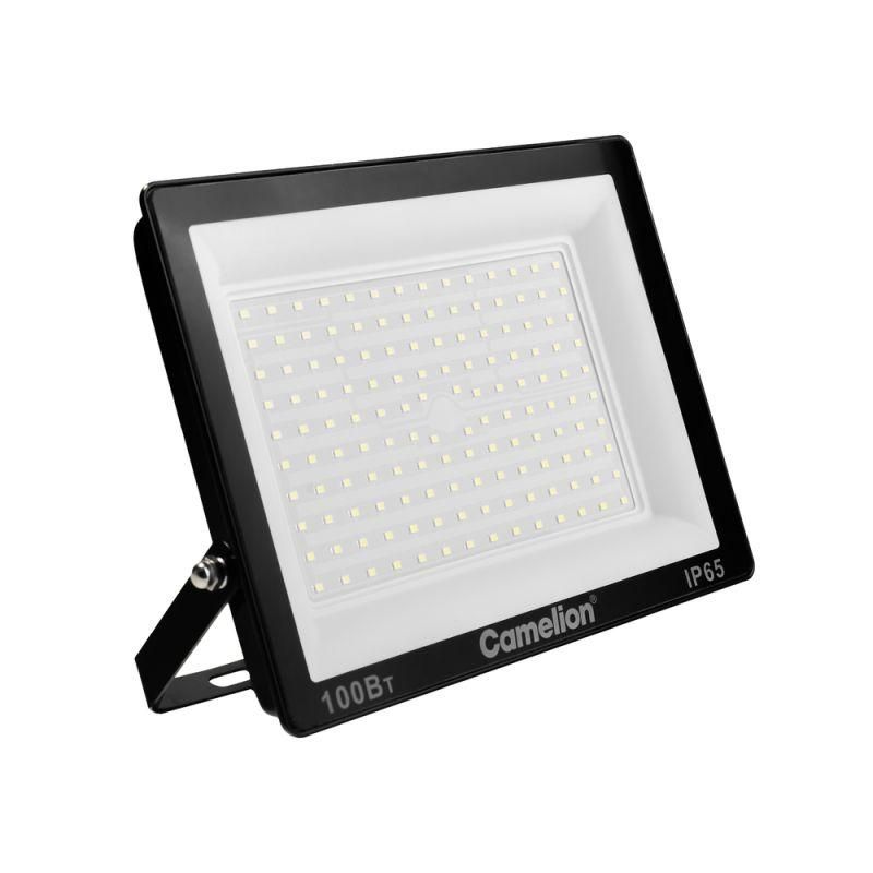 прожектор lfl-10004 c02 (led smd 100вт 10000лм 230в 6500к 245х233.5х31) черн. camelion 16333 от магазина Штепсель и батарейка.