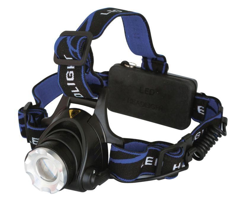 фонарь аккумуляторный налобный e150 cree 3вт фокус 3 режима 220в пластик. черн. (бокс) ultraflash 12188 от магазина Штепсель и батарейка.