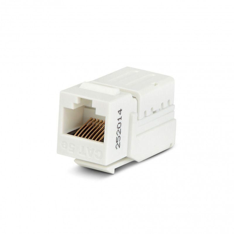вставка keystone jack rj45 (8p8c) кат.5e 110 idc kjne-8p8c-c5e-90-wh заделка с помощью ne-tool бел. hyperline 46653 от магазина Штепсель и батарейка.