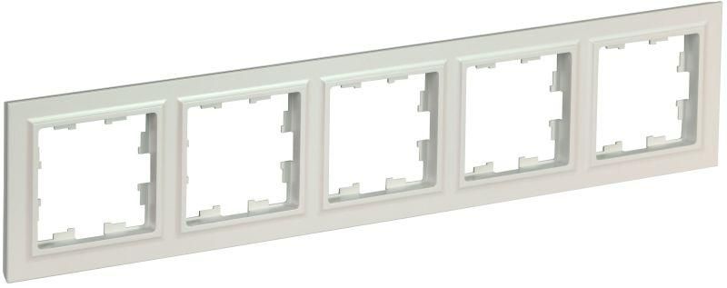 рамка 5-м brite ру-5-брж жемчуж. iek br-m52-k36 от магазина Штепсель и батарейка.