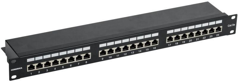 патч-панель 1u кат.5e ftp 24 порта (krone) generica pp24-1uc5ef-k05-g от магазина Штепсель и батарейка.