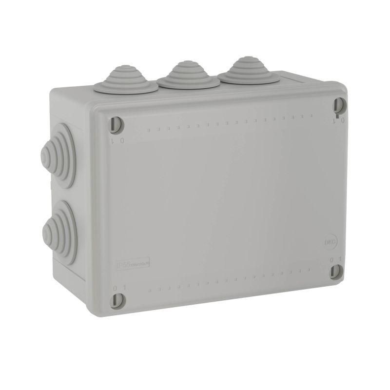 коробка распределительная оп 150х110х70мм ip55 10 каб. ввод dkc 54000 от магазина Штепсель и батарейка.