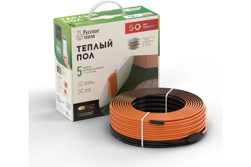 комплект "теплый пол" (кабель) рт-960-47.0 русское тепло 2285247 от магазина Штепсель и батарейка.