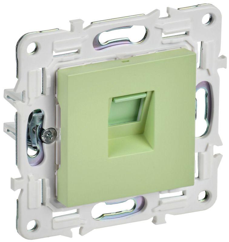розетка компьютерная rj45 кат.6 skandy sk-k02g мятный iek sk-k10-2-k06 от магазина Штепсель и батарейка.