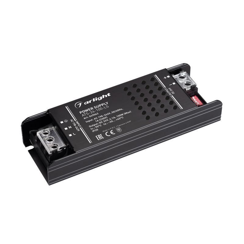 блок питания ats-24-100-ls (24в 4.1а 100вт) ip20 сетка arlight 049063 от магазина Штепсель и батарейка.