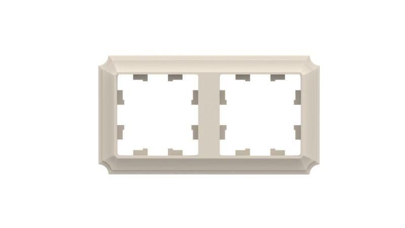 рамка 2-пост. atlasdesign antique универс. беж. se atn100202 от магазина Штепсель и батарейка.