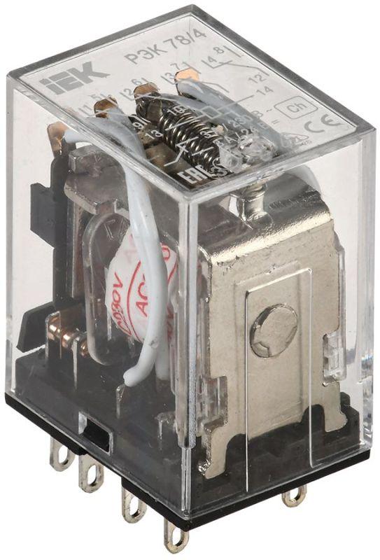 реле рэк 78-4 3а 220в ac iek rrp20-4-03-220a от магазина Штепсель и батарейка.