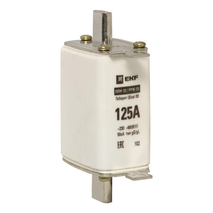 вставка плавкая ппн-33 160/125а габарит 00 proxima ekf fus-33/160/125 от магазина Штепсель и батарейка.