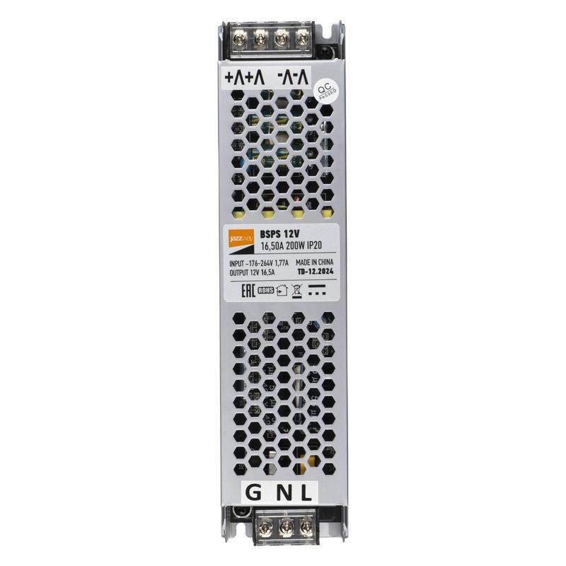 блок питания для светодиод. ленты bsps 200вт 16.5а 12в ip20 метал. jazzway 5024410 от магазина Штепсель и батарейка.