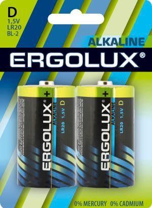 элемент питания алкалиновый d/lr20 1.5в alkaline bl-2 (блист.2шт) ergolux 11752 от магазина Штепсель и батарейка.