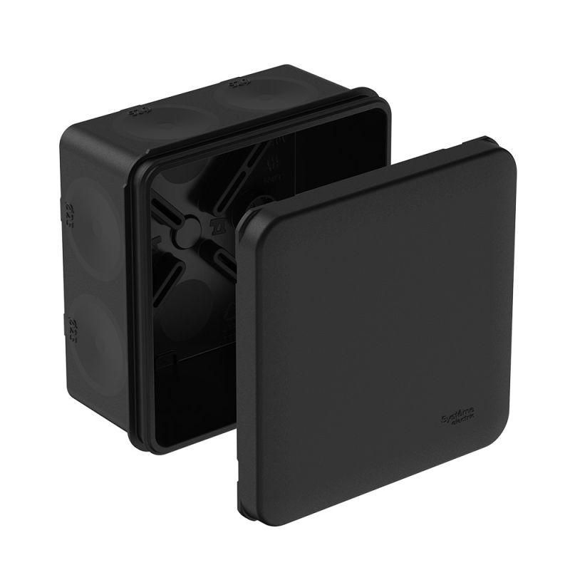 коробка распределительная multibox ip66 85х85х42 diy (со стикером) черн. se imt352971 от магазина Штепсель и батарейка.