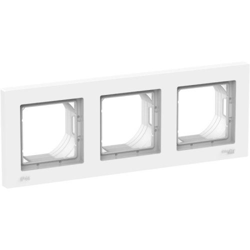 рамка 3-м atlasdesign aqua ip44 бел. se atn440103 от магазина Штепсель и батарейка.