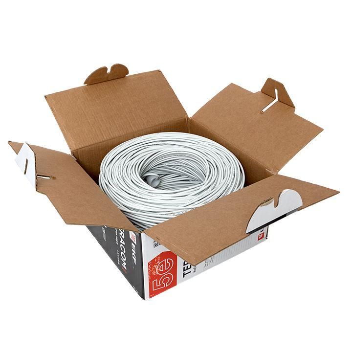 кабель витая пара u/utp кат.5e 4 пары 24 awg solid lszh нг(а)-hf сер. teracom pro ekf trp-5eutp-04lsh-gy-in3 от магазина Штепсель и батарейка.