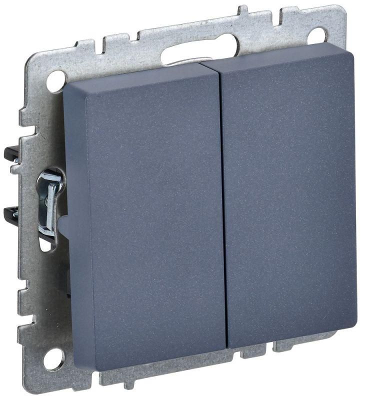 выключатель 2-кл. сп brite вс10-2-0-брм 10а механизм маренго iek br-v20-0-10-k35 от магазина Штепсель и батарейка.