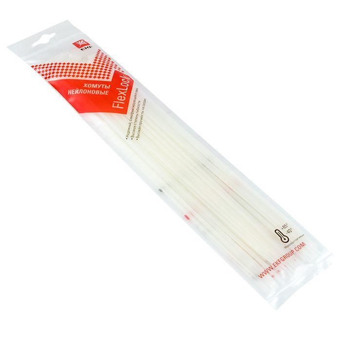 хомут p6.6 3.6х300 flexlock стандартный бел. (уп.100шт) proxima ekf plc-fl-ctsw-3.6x300 от магазина Штепсель и батарейка.
