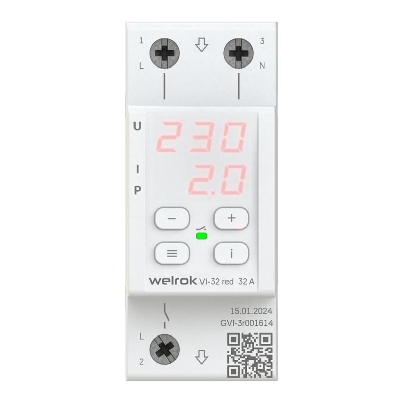 реле напряжения vi-32 red welrok 4660251140519 от магазина Штепсель и батарейка.
