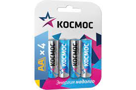 элемент питания алкалиновый aa/lr6 bp-4 (блист.4шт) космос koclr64bl_classic от магазина Штепсель и батарейка.