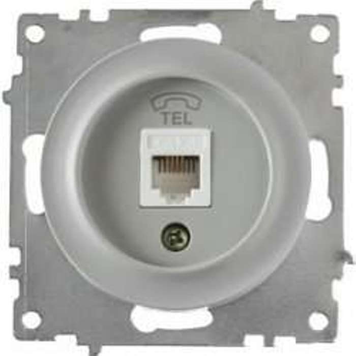 розетка телефонная 1-м сп florence rj11 механизм сер. (1e20601302) onekeyelectro 2172838 от магазина Штепсель и батарейка.