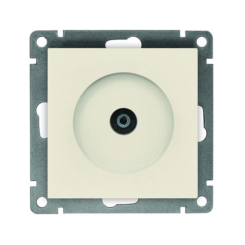 розетка телевизионная tv 1-м сп афина механизм сл. кость (ivory) universal a0027-i от магазина Штепсель и батарейка.
