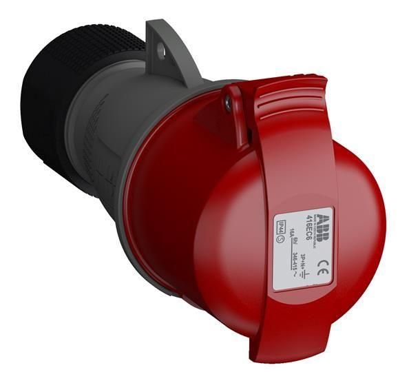 розетка кабельная 416ec6 easy&safe 416ec6 16а 3p+n+e ip44 6ч abb 2cma102023r1000 от магазина Штепсель и батарейка.