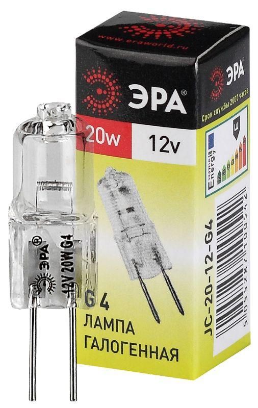 лампа галогенная g4-jc-20w-12v эра c0027369 от магазина Штепсель и батарейка.