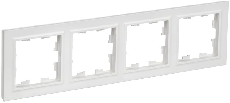 рамка 4-м brite ру-4-браб арктич. бел. iek br-m42-k91 от магазина Штепсель и батарейка.