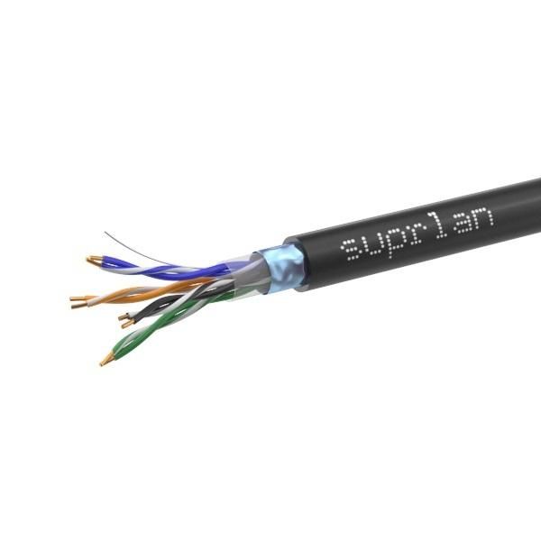 кабель витая пара f/utp кат.5e 4х2х24awg solid cu pe out. median 305м (м) suprlan 01-1034-1 от магазина Штепсель и батарейка.