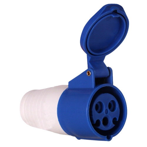 розетка кабельная 16а 220в 2p+ре ip44 (213) ekf ps-213-16-220 от магазина Штепсель и батарейка.
