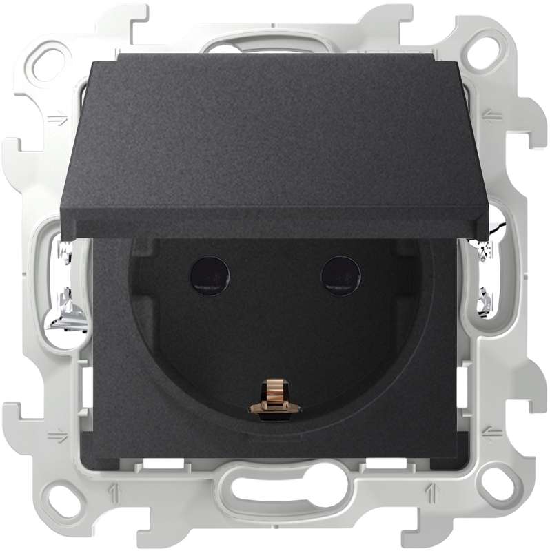 розетка 1-м сп simon 24 16а ip44 2p+e push&go механизм графит simon 2420448-038 от магазина Штепсель и батарейка.
