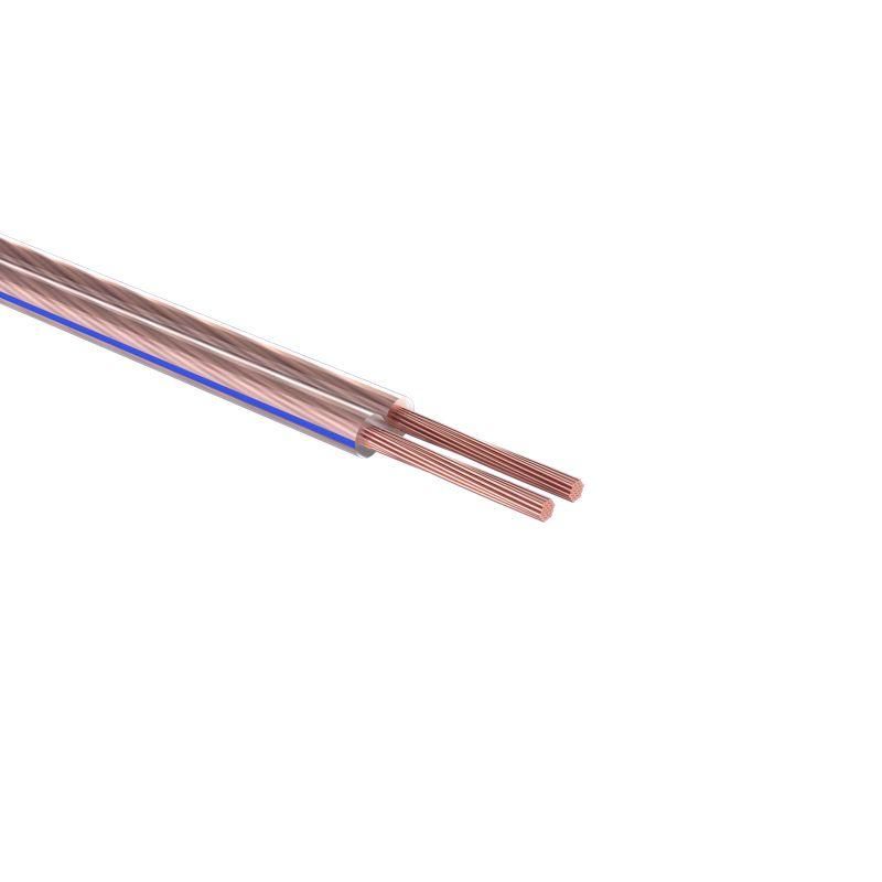 кабель stereo 2х0.50 прозр. blueline (уп.5м) rexant 01-6203-3-05 от магазина Штепсель и батарейка.