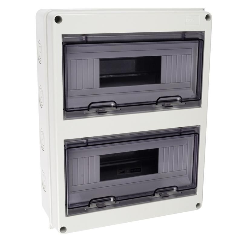 бокс модульный накладной pdb/w 4024 gr (щрн-пг-24) ip65 пластик. pro jazzway 5072145 от магазина Штепсель и батарейка.