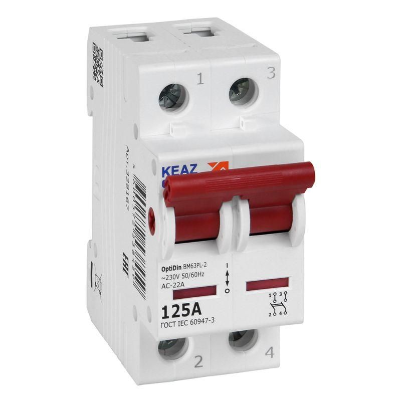 выключатель нагрузки модульный optidin bm63pl-2125-ухл3 (вм63pl) кэаз 328167 от магазина Штепсель и батарейка.