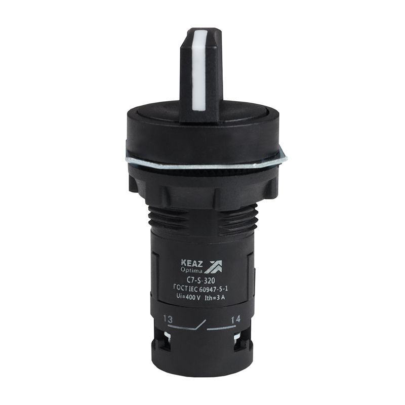 переключатель 3 положения optisignal compact d22 с7-s-320 черн. 2но xb7nd33 кэаз 362138 от магазина Штепсель и батарейка.