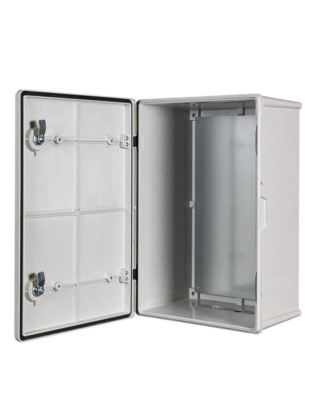 шкаф монтажный композитный ik10 360x560x250мм ip66 mastermann 00-01020361 от магазина Штепсель и батарейка.