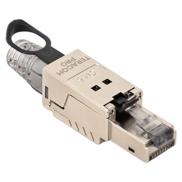 коннектор полевой заделки rj45 (8p8c) stp экранир. для кабеля кат.6 teracom pro ekf trp-plug-6stp-fst от магазина Штепсель и батарейка.