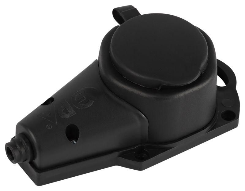 колодка эра kx-1e-b-ip44 каучуковая с заземлением 1 розетка 16a ip44 черн. эра б0068402 от магазина Штепсель и батарейка.