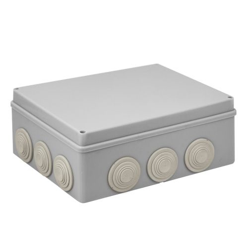 коробка распаячная оп 240х190х90 12 мембранных вводов кмр-050-043 proxima ekf от магазина Штепсель и батарейка.